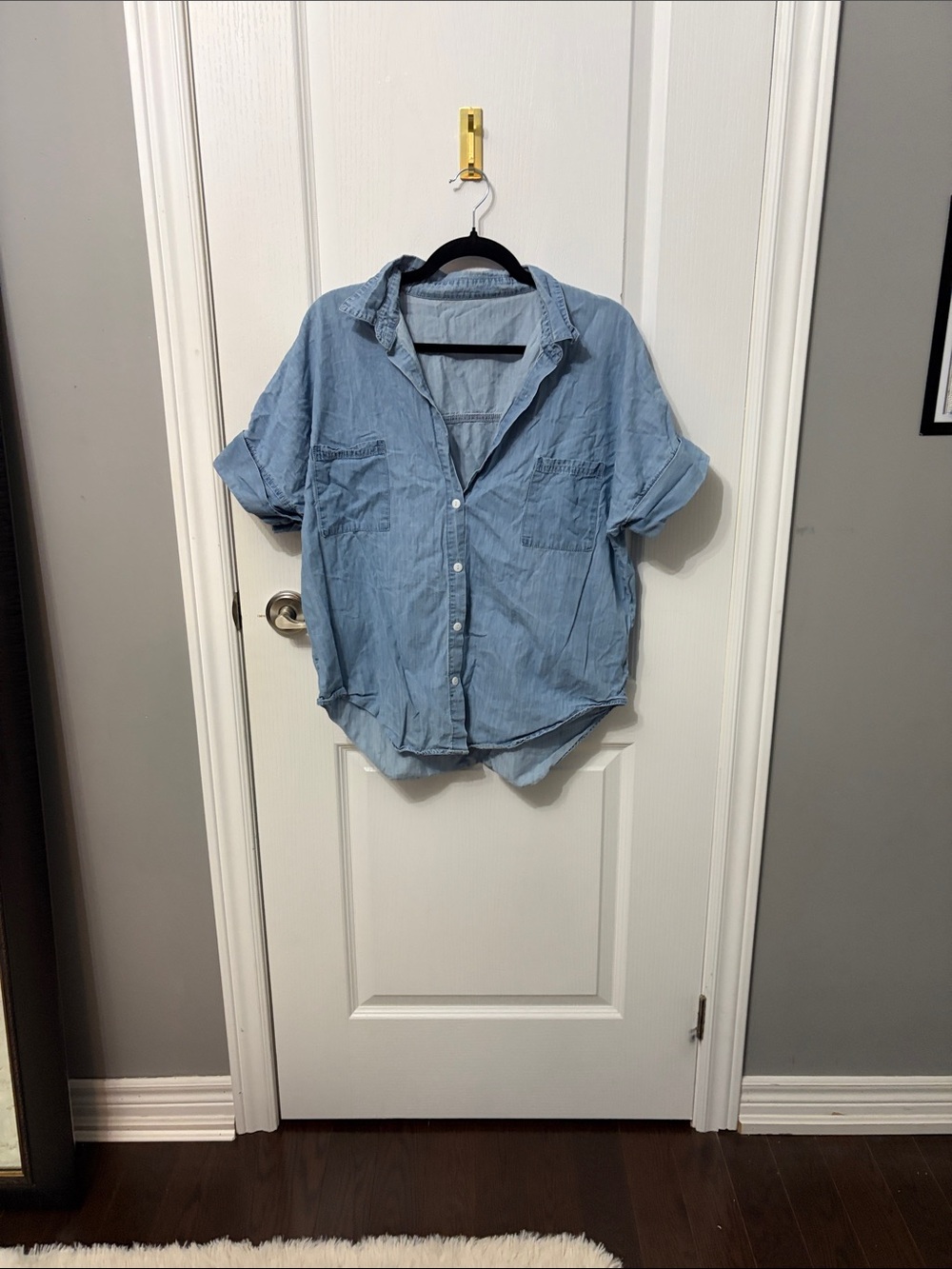 Chambray Button-Up Shirt